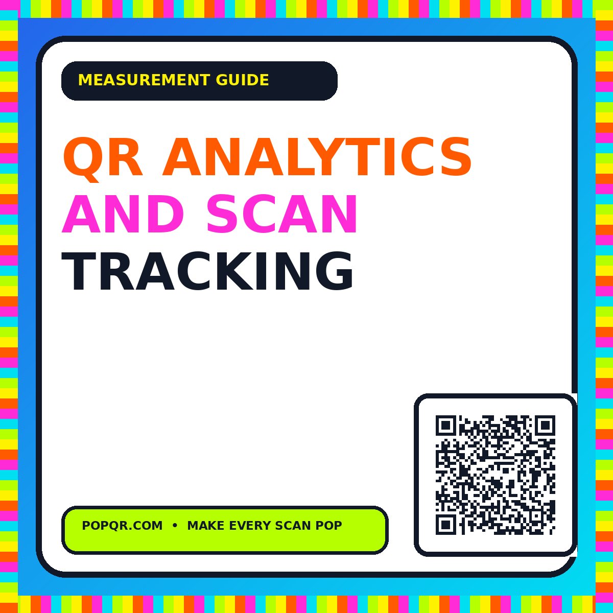 QR Analytics and Scan Tracking typography card