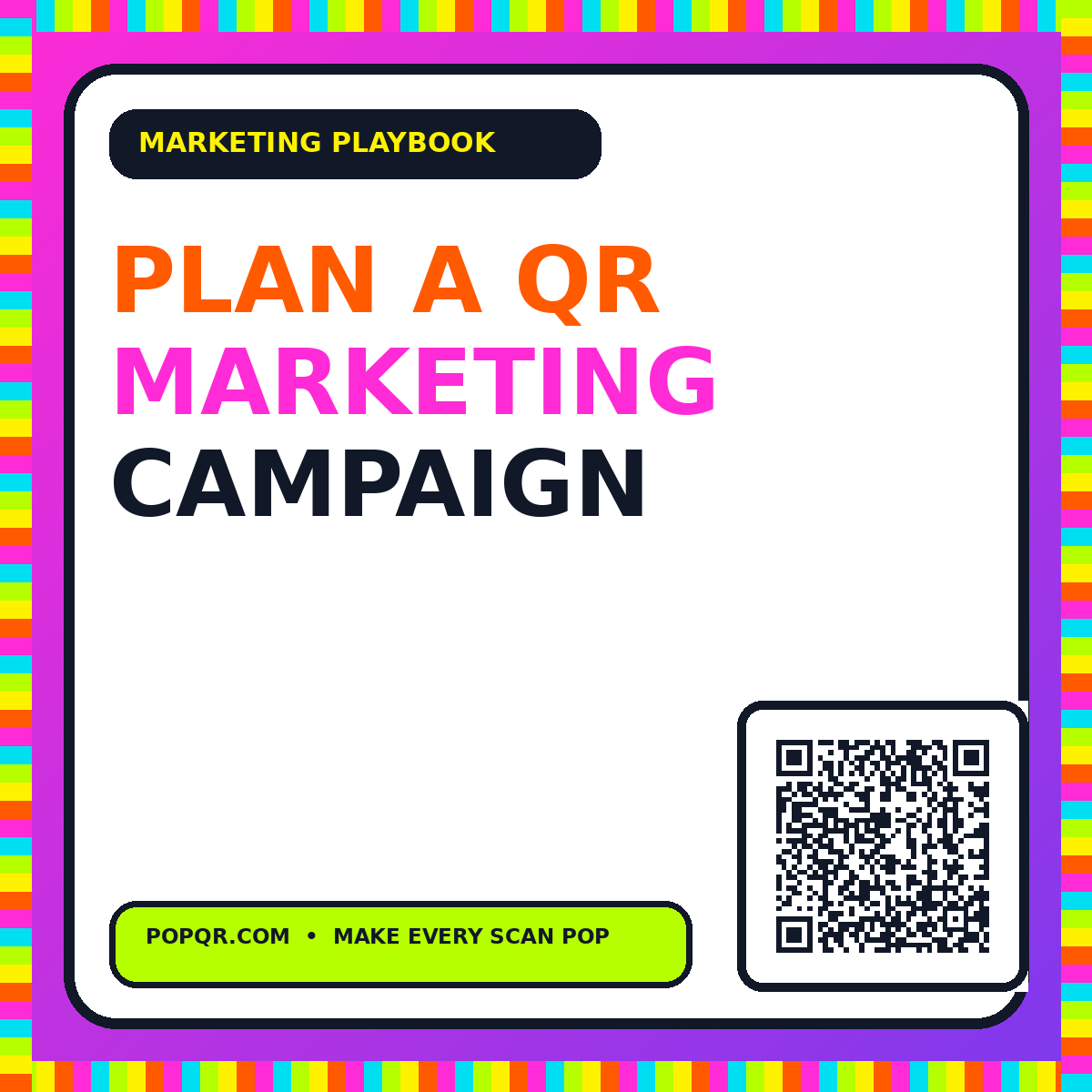 Plan a QR Marketing Campaign typography card