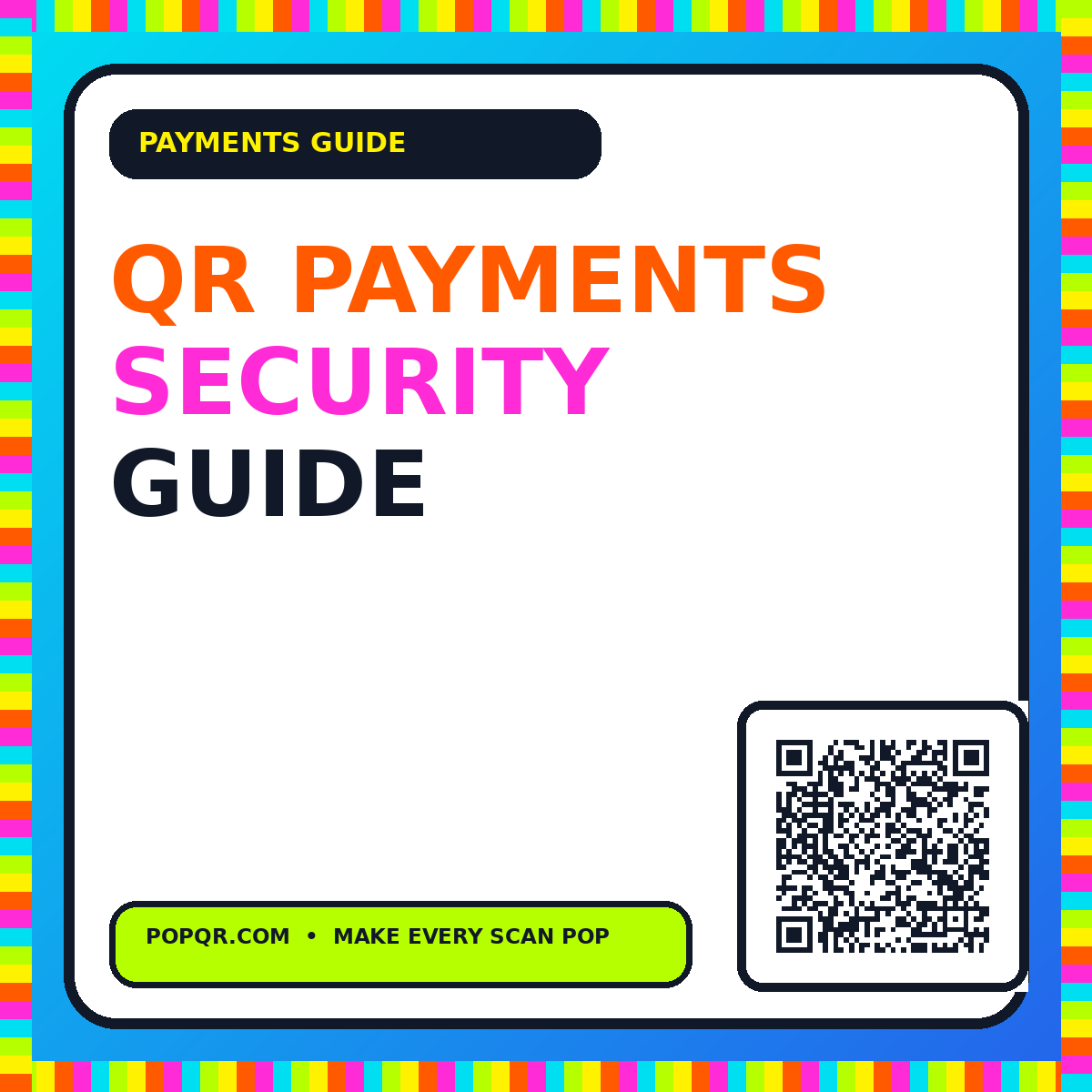 QR Payments Security Guide typography card